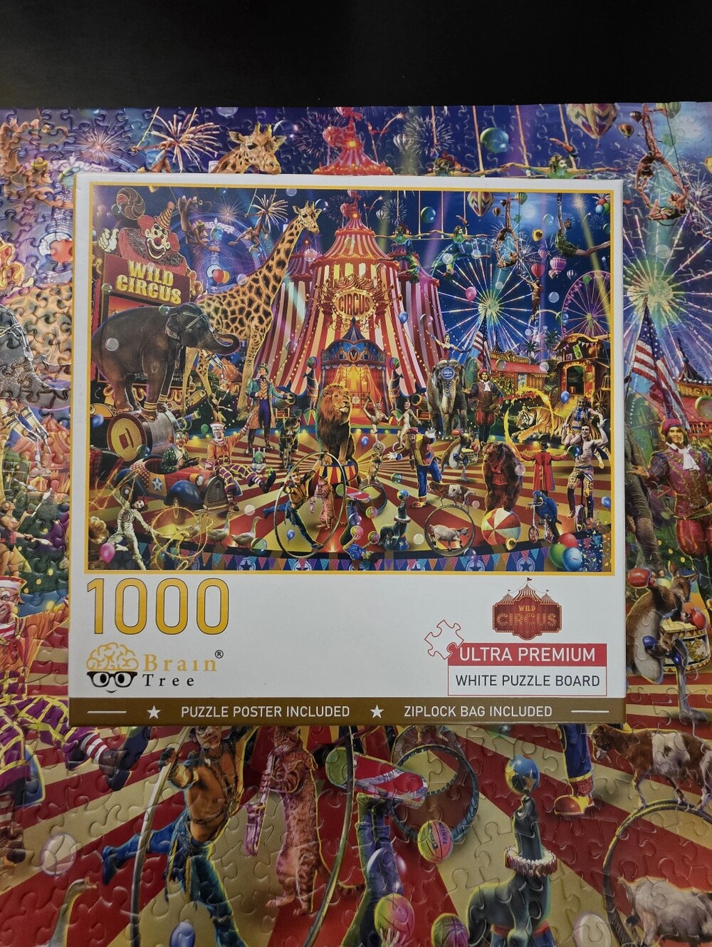 Brain Tree Wild Circus 1000-Piece Jigsaw Puzzle